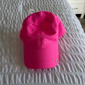 Lilly Pulitzer Hot Pink Baseball Cap with Gold Accent